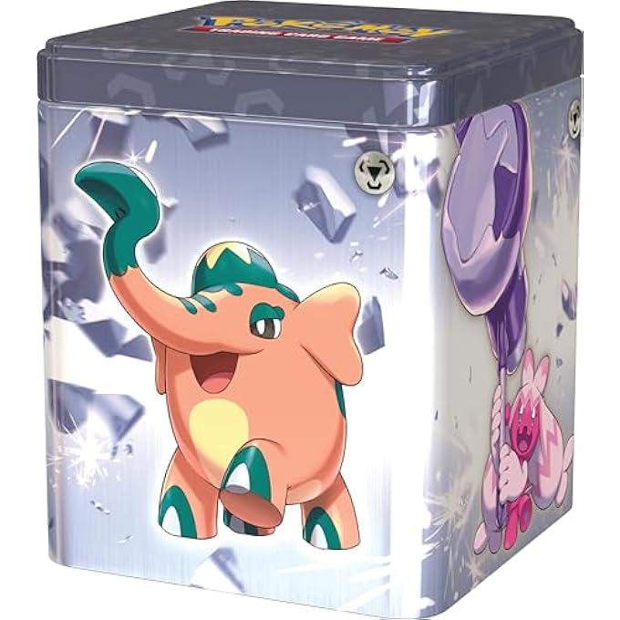 rayihni POKEMON TCG: METAL STACKING TIN (3 BOOSTER PACKS & 2 STICKER SHEETS) - Image 3